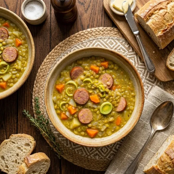 Erwtensoep recept        (90 min)